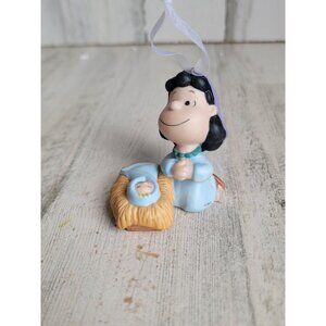 Hallmark pageant Lucy nativity scene a baby Jesus ornament Xmas